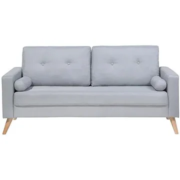 BELIANI čalouněná dvoumístná světle šedá KALMAR (beliani_96365)