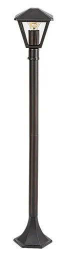Rabalux Černá zahradní lampa Paravento pro žárovku E27 102cm 7150