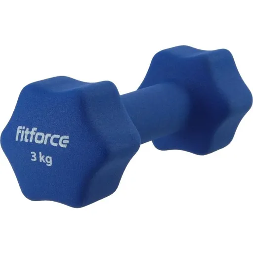 Fitforce FDBN 3 KG Jednoruční činka, tmavě modrá, velikost 3 KG