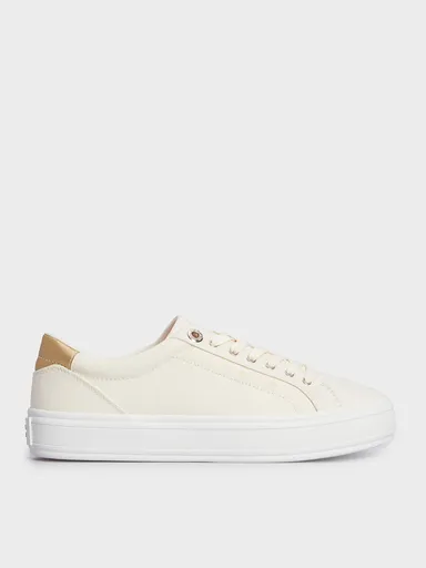 Tommy Hilfiger dámské krémové tenisky FW0FW07682 36