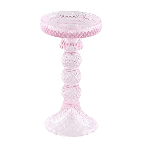 Chaks Stojan na sviečku Macarena - Ružový 8,8 x 16,7 cm