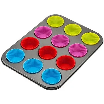 Forma na muffiny se silikonovými vložkami Kinghoff Kh-4188 (5908287241886)