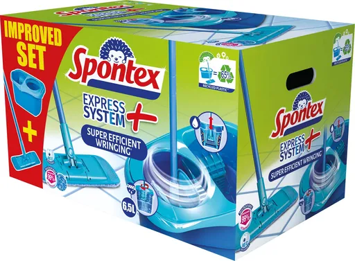 SPONTEX Inovativní mop Express Systém Plus bez ždímacího košíku (3384128000300)