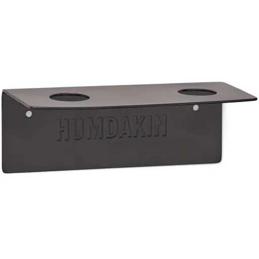 Držák na tekutá mýdla 14 cm, dvojitý, černá, železo, Humdakin