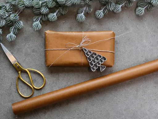 Hnědý voskovaný balící papír v roli - 57*1000 cm (60g) Chic Antique