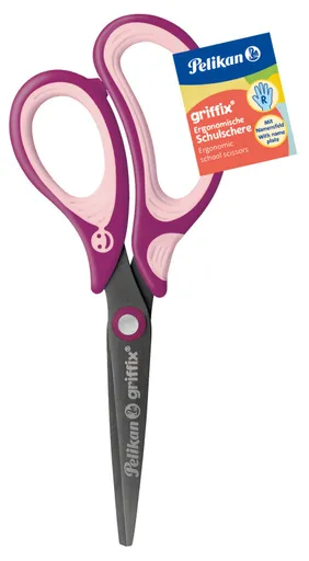 Pelikan - Griffix nůžky pro praváky, fialové