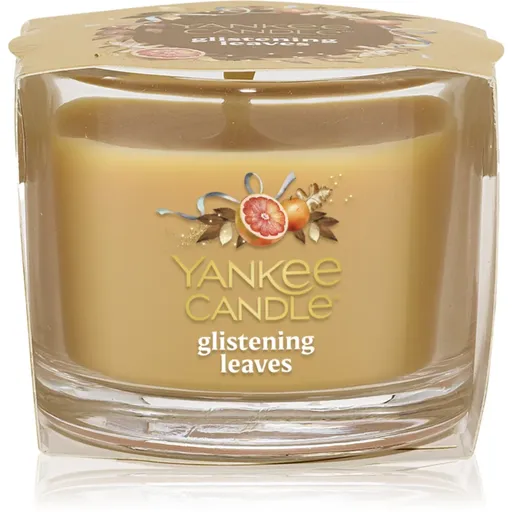 Yankee Candle Glistening Leaves votivní svíčka glass 37 g