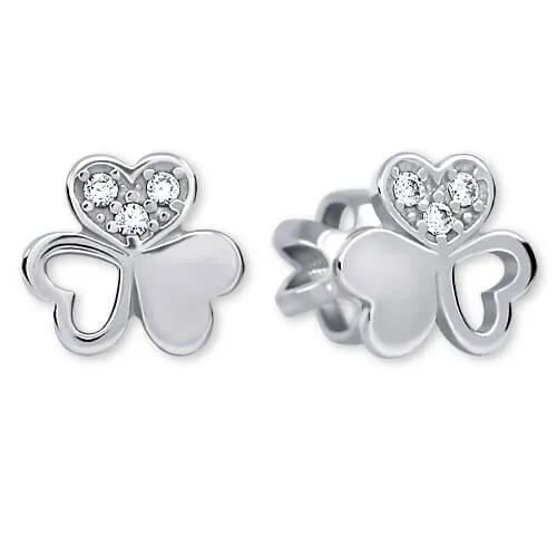 Soliter Něžné náušnice z bílého zlata s krystaly 239 001 00938 07