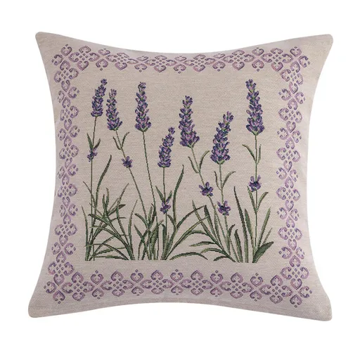Gobelínový povlak na polštářek KVÍTKY LEVANDULE 45 x 45 cm