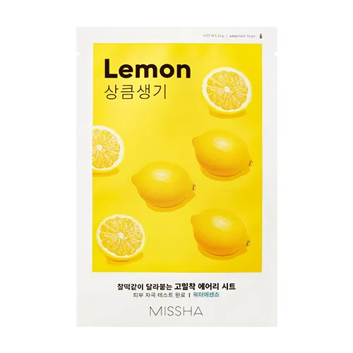 Missha Plátýnková maska s výtažkem z citronu Lemon (Airy Fit Sheet Mask) 19 g