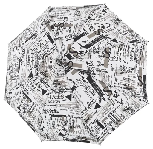 Holový deštník Doppler Fiber Flex AC Scribble White