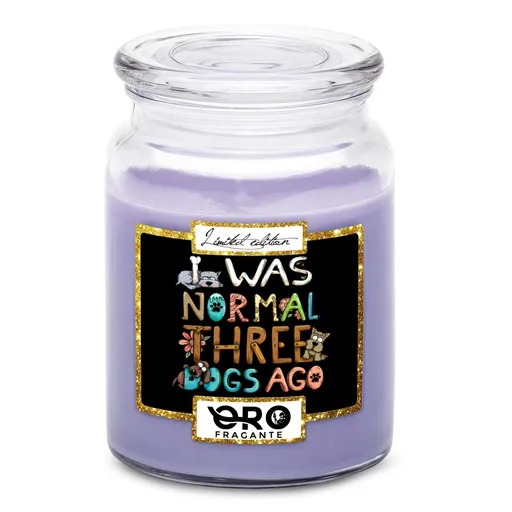 Svíčka Býval jsem normální (Vůně svíčky: Levandule)