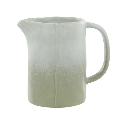 Zelený rustikální džbán Valence Dusty Verte - 13*9*12 cm / 500 ml  Chic Antique