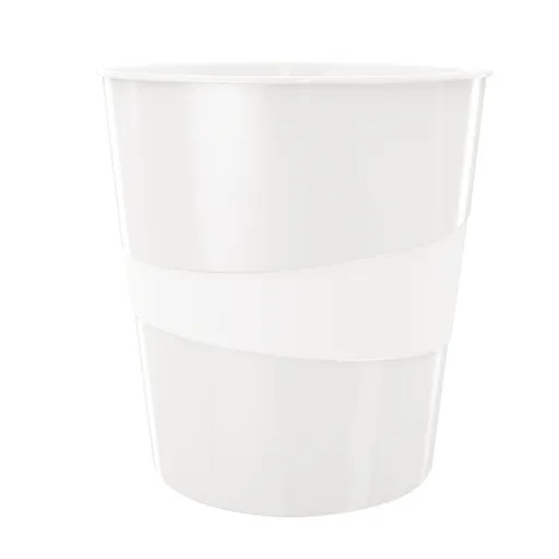 LEITZ Odpadkový koš WOW, perleťová bílá