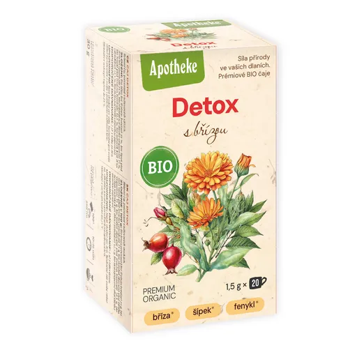 Apotheke BIO Detox s břízou porcovaný čaj 20x1,5 g