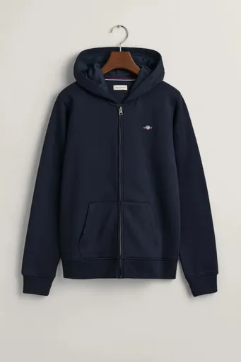MIKINA GANT SHIELD ZIP HOODIE EVENING BLUE