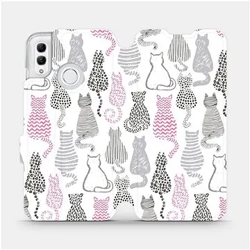 Flipové pouzdro na mobil Honor 10 Lite - MX01S Kočičí zádíčka (5903516000579)