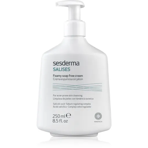 Sesderma Salises Foamy Soap-free Cream čisticí gel proti akné 250 ml