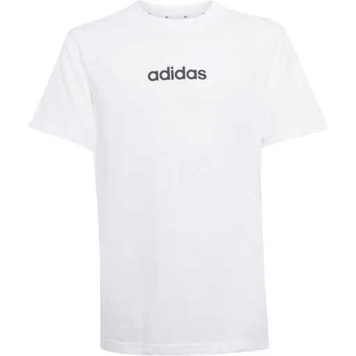 adidas LINEAR Dětské tričko, bílá, velikost