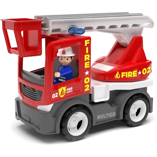 ECO MultiGO Fire - Žebřík s hasičem - auto s Igráčkem