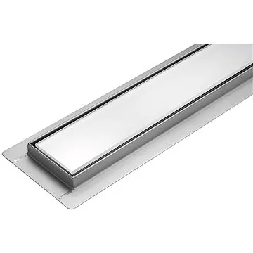 Lineární koupelnový žlab Bílé Sklo 80 cm WET