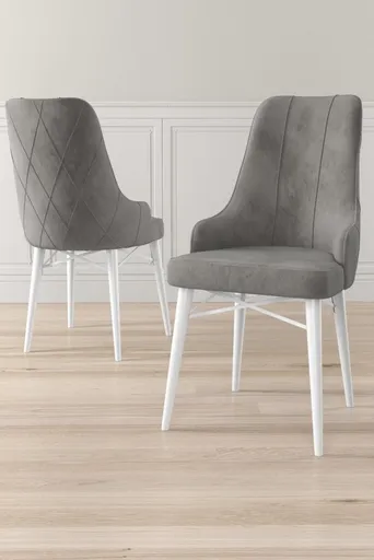 Sada židlí (6 kusů) Neta - Grey, White