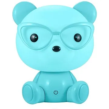 LED Stmívatelná dětská noční lampička LED/2,5W medvěd modrý (80186)