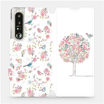 Flip pouzdro na mobil Sony Xperia 1 III - M120S Strom a ptáčci (5903516725663)