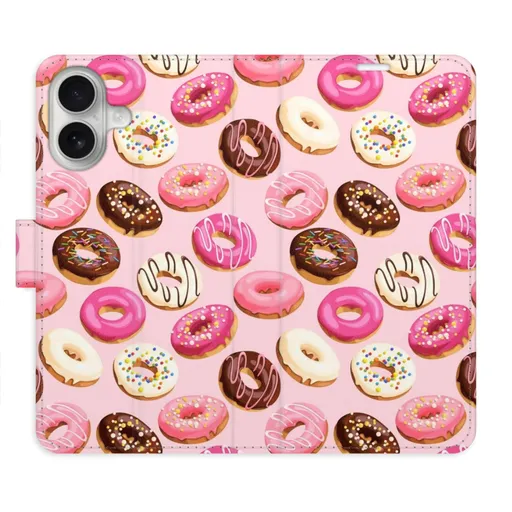 Flipové pouzdro iSaprio - Donuts Pattern 03 - iPhone 16