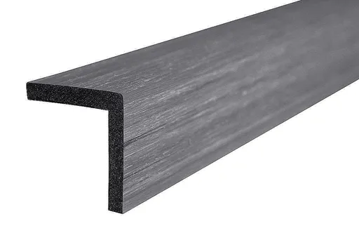 Ukončovací lišta WPC UNVOC COEX tmavě šedá D002 40 x 60 x 2200 mm