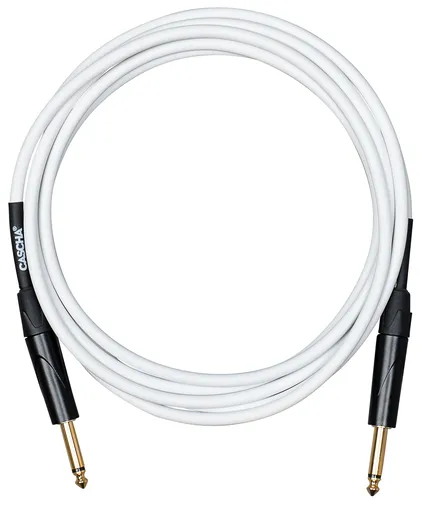 Cascha Advanced Line Guitar Cable White 6m
