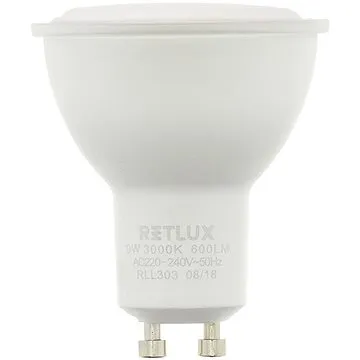 RETLUX RLL 303 GU10 žárovka 9W WW (RLL 303)