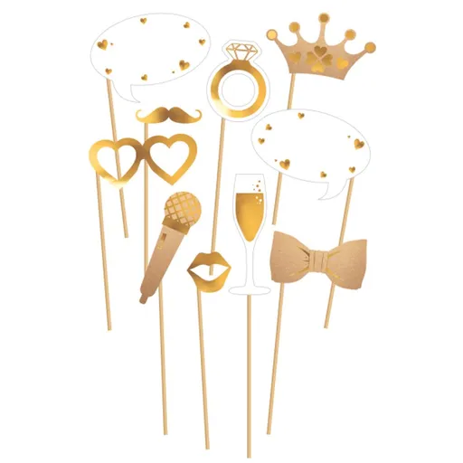 Fotokoutek svatba 10 ks Amscan - Amscan