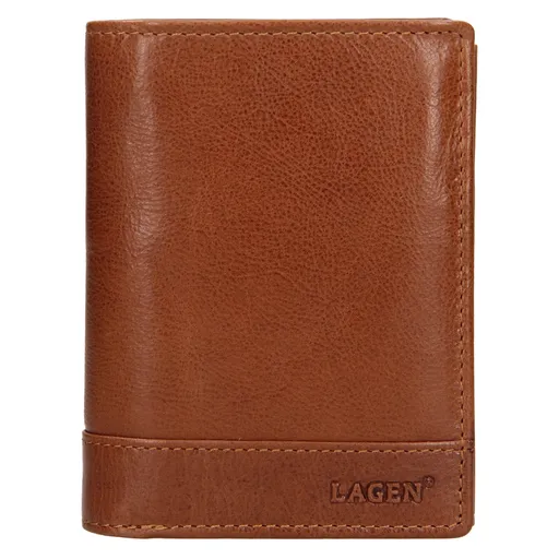 Pánská kožená peněženka Lagen Thores - hnědá