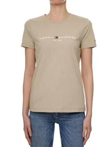 Tommy Hilfiger dámské béžové tričko WW0WW28681 M