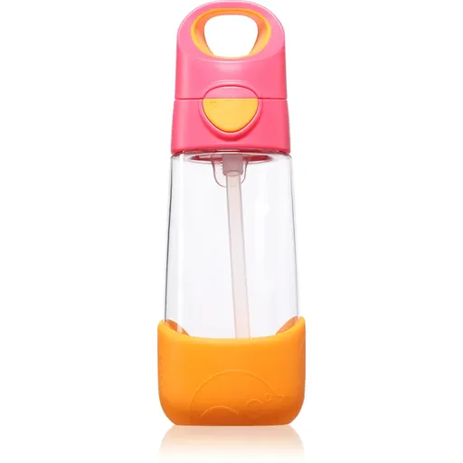 B.Box Bottle with Straw láhev s brčkem Strawberry Shake 450 ml