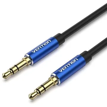 Vention 3.5mm Male to Male Audio Cable 0.5m Blue Aluminum Alloy Type (BAXLD)