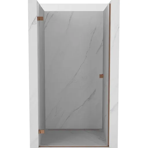 MEXEN/S Lunar-B sprchové dveře křídlové levé 60, transparent, růžové zlato 832-060-000-60-00-L