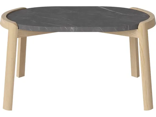 Konferenční stolek Mix 66 x 41 cm, více variant - Bolia Varianta: Pietra Grey marble | White pigmented oiled oak, Solid | v. 35 cm