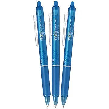 PILOT FriXion Clicker 07 / 0.35 mm, světle modré - balení 3 ks (BLRT-FR7-BB-S3)