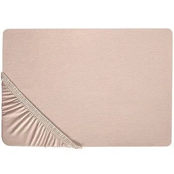 Bavlněné prostěradlo béžové HOFUF (BELpro020nad)