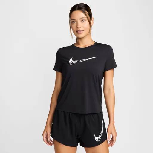 Nike One Womens Dri-FIT Short-Sleeve Graphic Running Top L