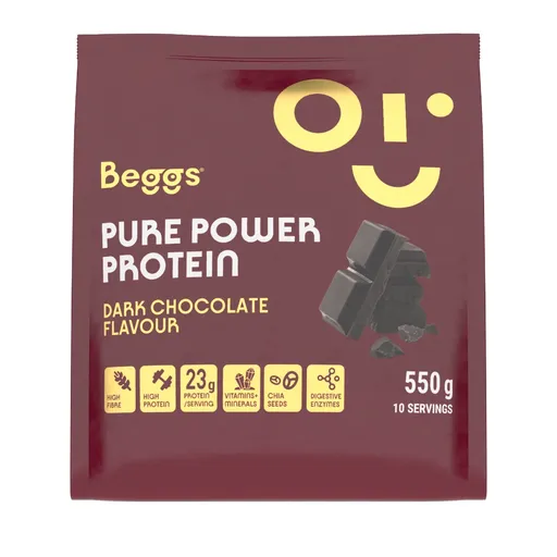 Beggs Pure Power Protein dark chocolate 550 g
