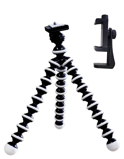 Cestovní stativ VIKING Tripod 4D/délka 25,5cm/pružná,odolná guma/max. zátěž 2kg/upínací šroub 1/4"