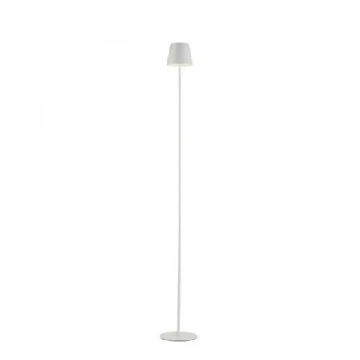 JUST LIGHT LED bateriové svítidlo bílé, stojací a stolní lampa, dotykový stmívač, IP54 pro venkovní použití 3000K