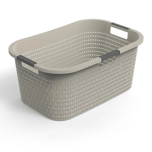 Koš na čisté prádlo COUNTRY cappuccino, 40 l