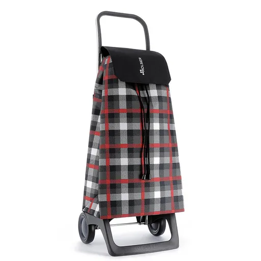 Taška na kolečkách ROLSER Jet Scottish Joy, šedé káro