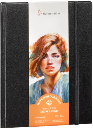 Akvarelová kniha HHM Deckle Edge 100% bavlna 10,3x15,3cm Portrait
