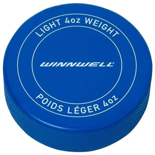 WINNWELL HOKEJOVÝ PUK JR  S LOGEM Hokejový puk, modrá, velikost