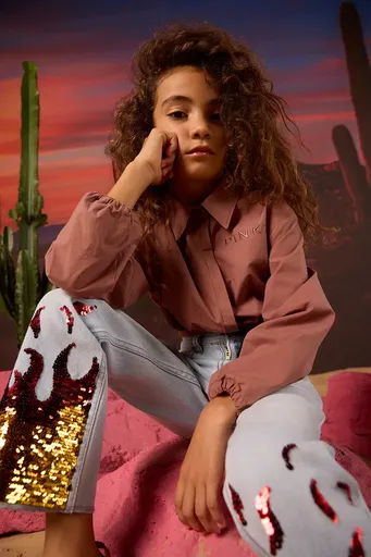 Dětská bavlněná košile Pinko